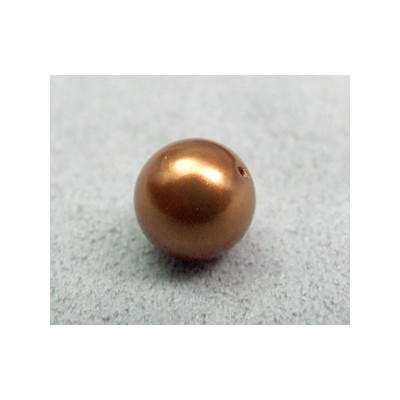Perle ronde 8mm nacrée Swarovski Copper (x5)