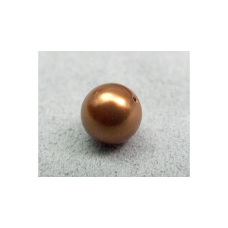 Perle ronde 8mm nacrée Swarovski Copper (x5)