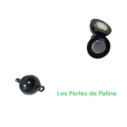Fermoir Rond Aimant Noir...