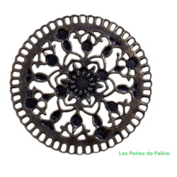 Estampe Ronde Bronze 30mm (x1)
