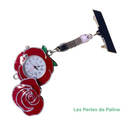 Cadran de montre Rose - Rouge 33mm (x1)