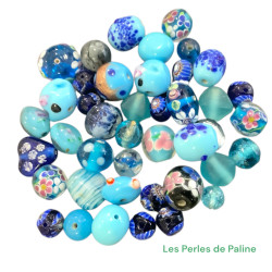 Lot Perles à la Lampe Bleu...