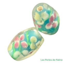 Perles à la Lampe Bleu 16mm...