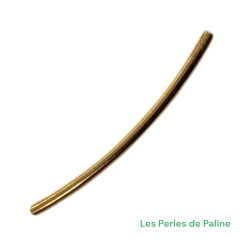 Tube Courbé Doré 2.5x1mm (x10)