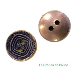 Bouton Rond 13mm Résine...