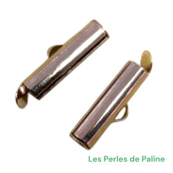 Embout Tube doré 16x5mm (x2)