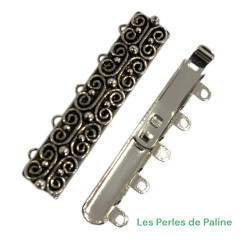 Fermoir 5 rangs Argenté...