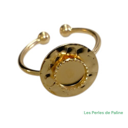 Bague Dorée 12mm Plaqué Or...