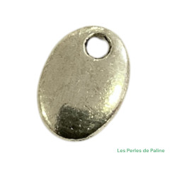 Breloque Oval 11x8mm (x1)