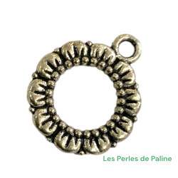 Porte Breloque rond 16mm (x1)