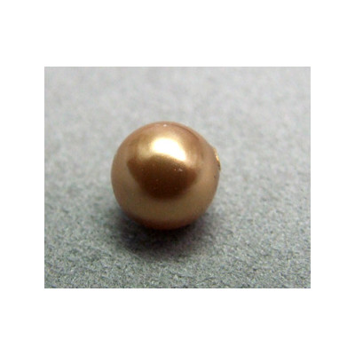 Perle ronde 8mm nacrée Swarovski Bright Gold (x5) 