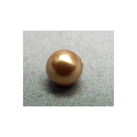 Perle ronde 8mm nacrée Swarovski Bright Gold (x5) 