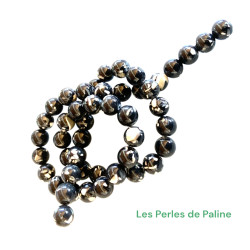 Ronde 8mm Jasper Nuit (x1fil)