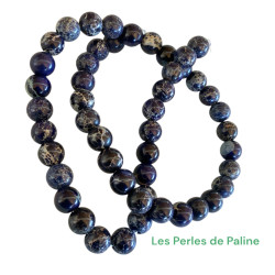 Ronde 8mm Jasper Ocean (x1fil)