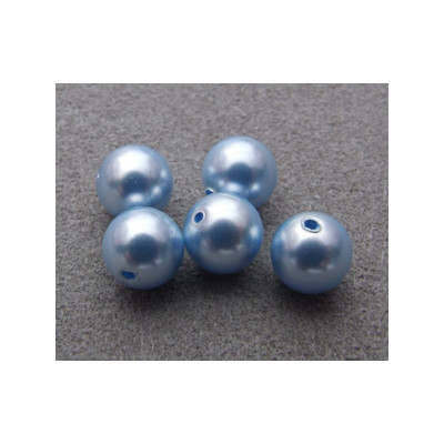 Perle ronde nacrée Swarovski 6mm Light Blue (x10)