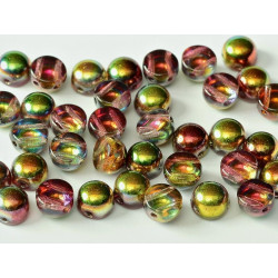Perle Cabochon 2 trous Crystal Magic Apple (x12)