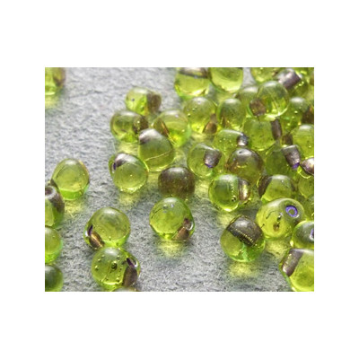 DP-0045 Drops 3.4mm Miyuki Olivine Gold lined (x10gr)