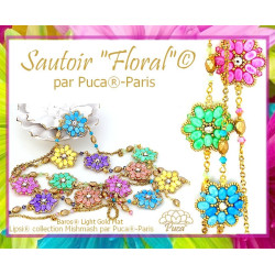 Sch&eacute;ma "Sautoir Floral" par Puca&reg; Fr - En - It - Nl- De - Es