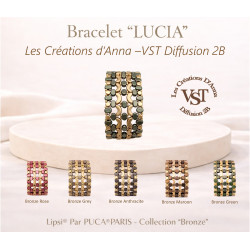Sch&eacute;ma "Bracelet Lucia" par Les Cr&eacute;ations d'Anna Fr - En - It - Es -Nl - De