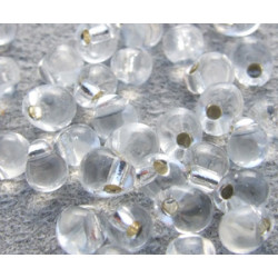 DP-1 Drops 3.4mm Miyuki Crystal Silver lined (=DB041) (x10gr)