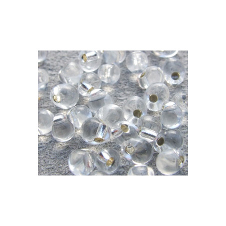 DP-1 Drops 3.4mm Miyuki Crystal Silver lined (=DB041) (x10gr)
