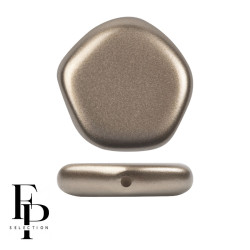 Perle FP Selection&reg; "Cute Polygon" Pastel Light Browm Coco 15X15mm (X1)
