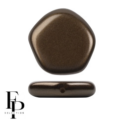 Perle FP Selection&reg; "Cute Polygon" Pastel Brown 15X15mm (X1)