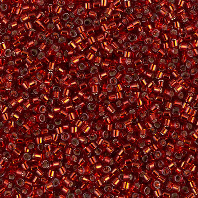 DB0603 Delicas 11/0 Dyed Silver Lined Brick Red (x 5gr) DB0603 Delicas 11/0 Dyed Silver Lined Brick Red (x 5gr)