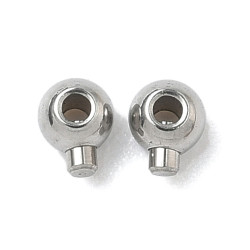 Perles &agrave; &eacute;craser 4X3X1,5mm Acier inoxydable (x2)