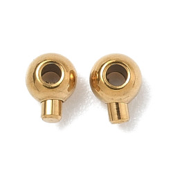 Perles &agrave; &eacute;craser 4X3X1,5mm Acier inoxydable Dor&eacute; (x2)