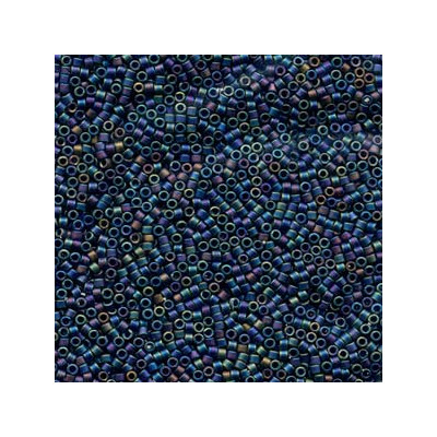 DB0871 Delicas 11/0 noir Pétrole mat Opaque (=401FR) (x5gr)