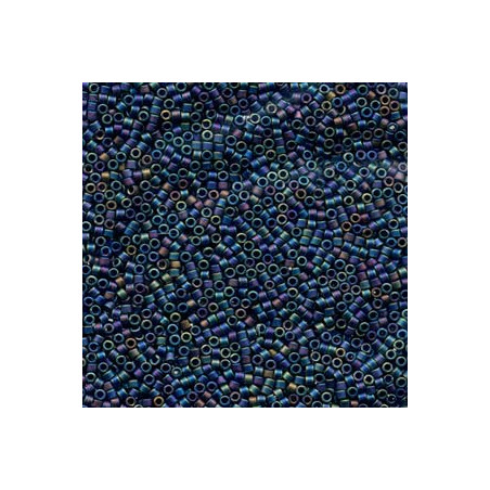 DB0871 Delicas 11/0 noir Pétrole mat Opaque (=401FR) (x5gr)