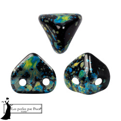 Perles en verre Super-Kh&eacute;ops&reg; par Puca&reg; 6 mm Enamel Blue Yellow (x5g)