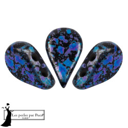 PERLES EN VERRE AMOS&reg; PAR PUCA&reg; 5X8 MM Enamel Blue (X5G)