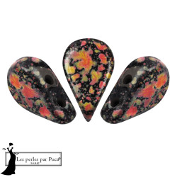 PERLES EN VERRE AMOS&reg; PAR PUCA&reg; 5X8 MM Enamel Orange (X5G)