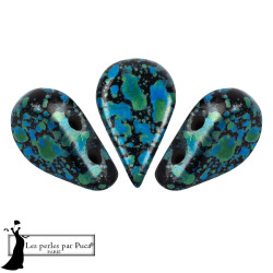 PERLES EN VERRE AMOS&reg; PAR PUCA&reg; 5X8 MM Enamel Turquoise (X5G)
