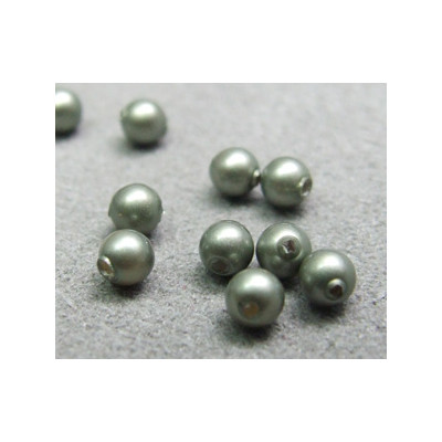 Perle ronde nacrée Swarovski 3mm Powder Green (x20) Perle ronde nacrée Swarovski 3mm Powder Green (x20)