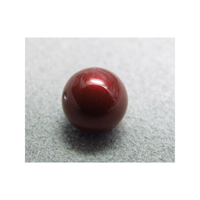 Perle ronde 8mm nacrée Swarovski Bordeaux (x5)