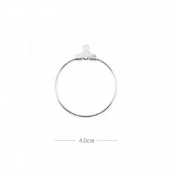Boucle Créole Argentée 4cm (X2) 
