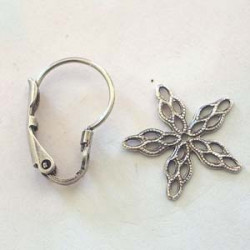 Boucle Estampe Vieil Argent (X2)