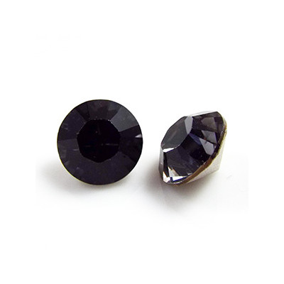 Cabochon rond SS39 8mm Black Diamant (x1) Cabochon rond SS39 8mm Black Diamant (x1)