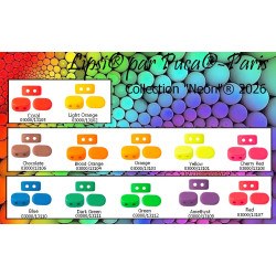 Nuancier des coloris pour le collier Fun et Chic par Puca