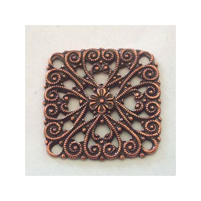 Estampe Carrée Cuivre 23mm (X1) Estampe Carrée Cuivre 23mm (X1)
