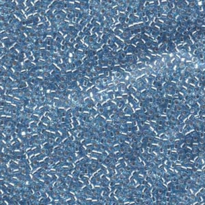 Miyuki Délicas 15/0 DBS0044 Silver Ligned Aqua environ 1700 perles (X5gr)