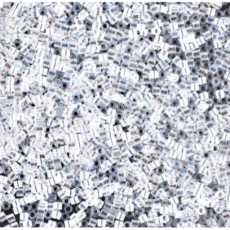 Miyuki Délicas 15/0 DBS Crystal Ab environ 1700 perles sachet de 5gr