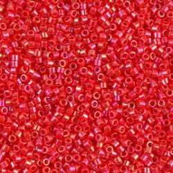 Miyuki Délicas 15/0 DBS0159 Opaque Lt Siam Ab environ 1700 perles sachet de 5gr
