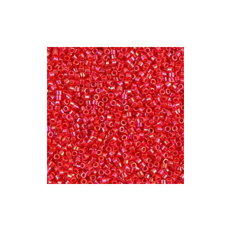 Miyuki Délicas 15/0 DBS0159 Opaque Lt Siam Ab environ 1700 perles sachet de 5gr