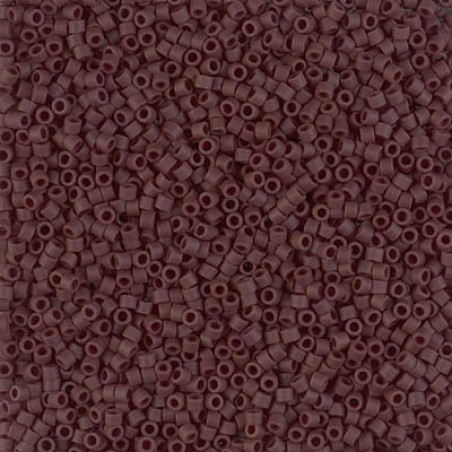 Miyuki Délicas 15/0 DBS1579 Opaque Ghost Grey Ab, sachet de 5gr, environ 1700 perles, couleur Opaque Ab, teintée dans la masse.