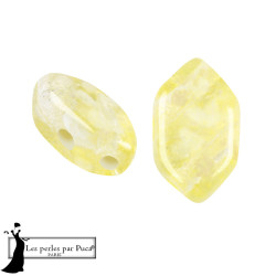 Paros par Puca Silver Foil Lime 4X7mm sachet de 5gr. Couleur paille transparente.
