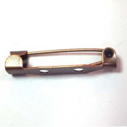 Broche 2 trous 26mm Cuivre (X1) Broche 2 trous 26mm Cuivre (X1)